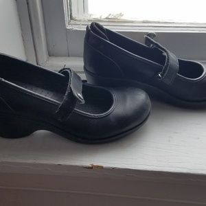 Crocs black work wedge size 7